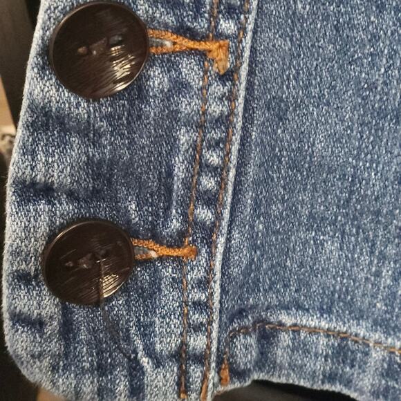 White House Black Market Vintage Blanc Wide Leg Jean Capri Women size 10 - Picture 4 of 8